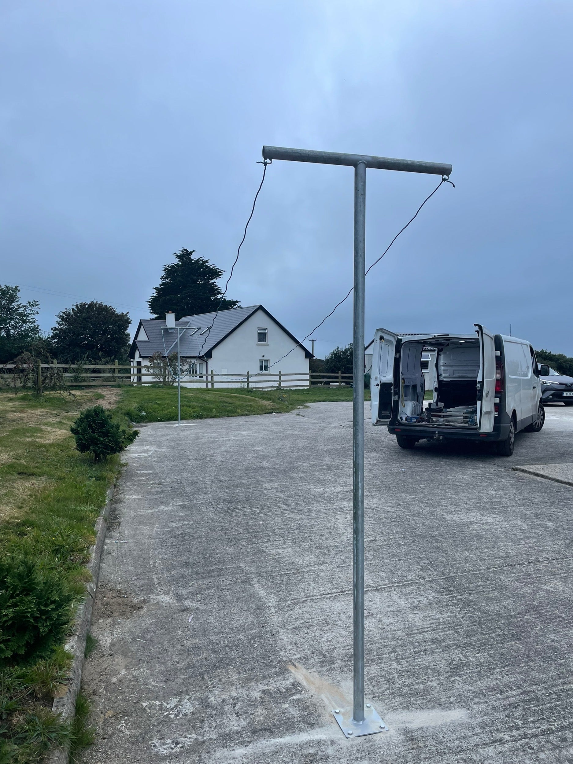 Cloth Line Base Double clothes base plate – Clothes Lines Ireland